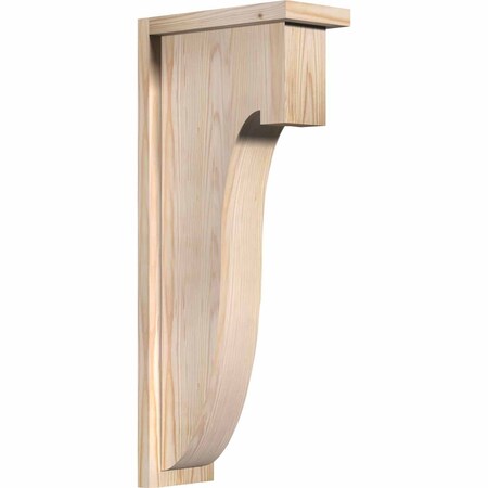 Ekena Millwork Del Monte Smooth Corbel w/Backplate, Douglas Fir, 5 1/2"W x 12"D x 28"H COR06X12X28DEL01SDF